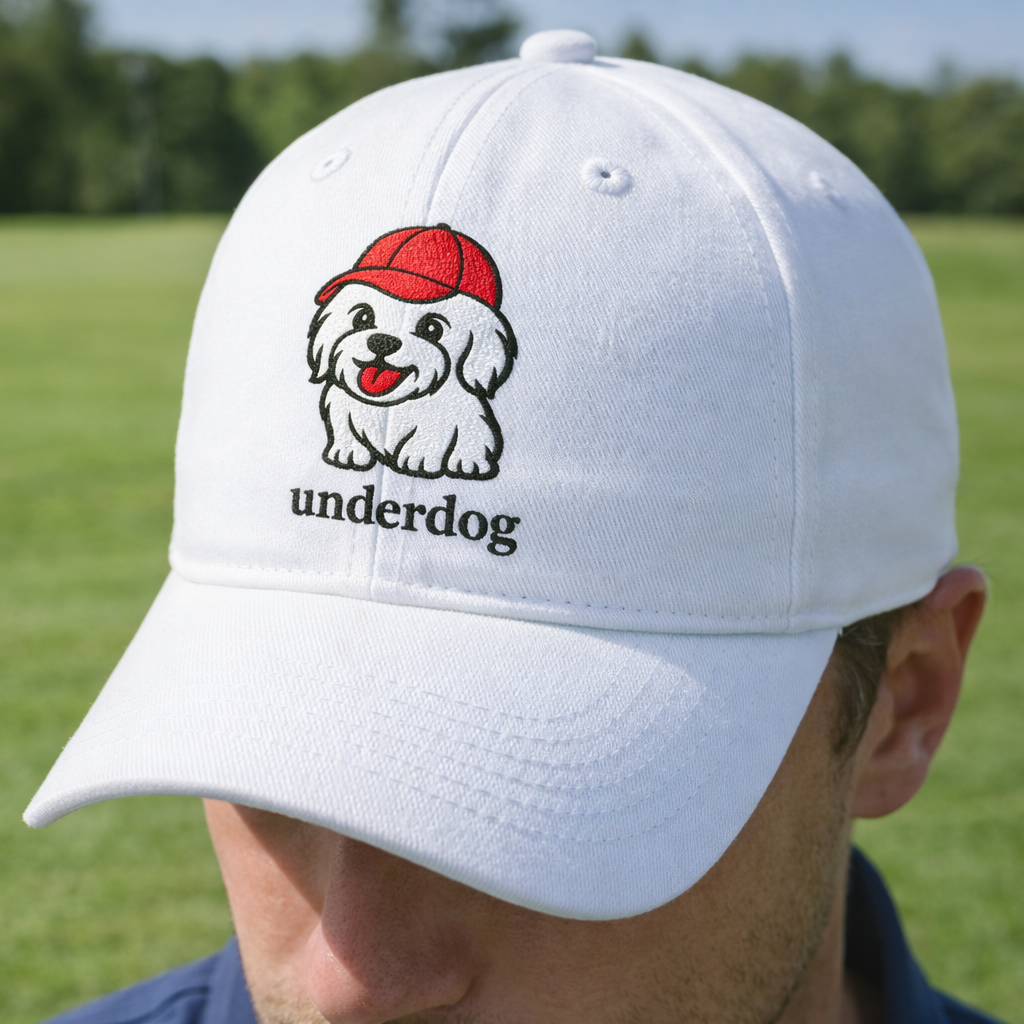 Underdog Logo Cap, white