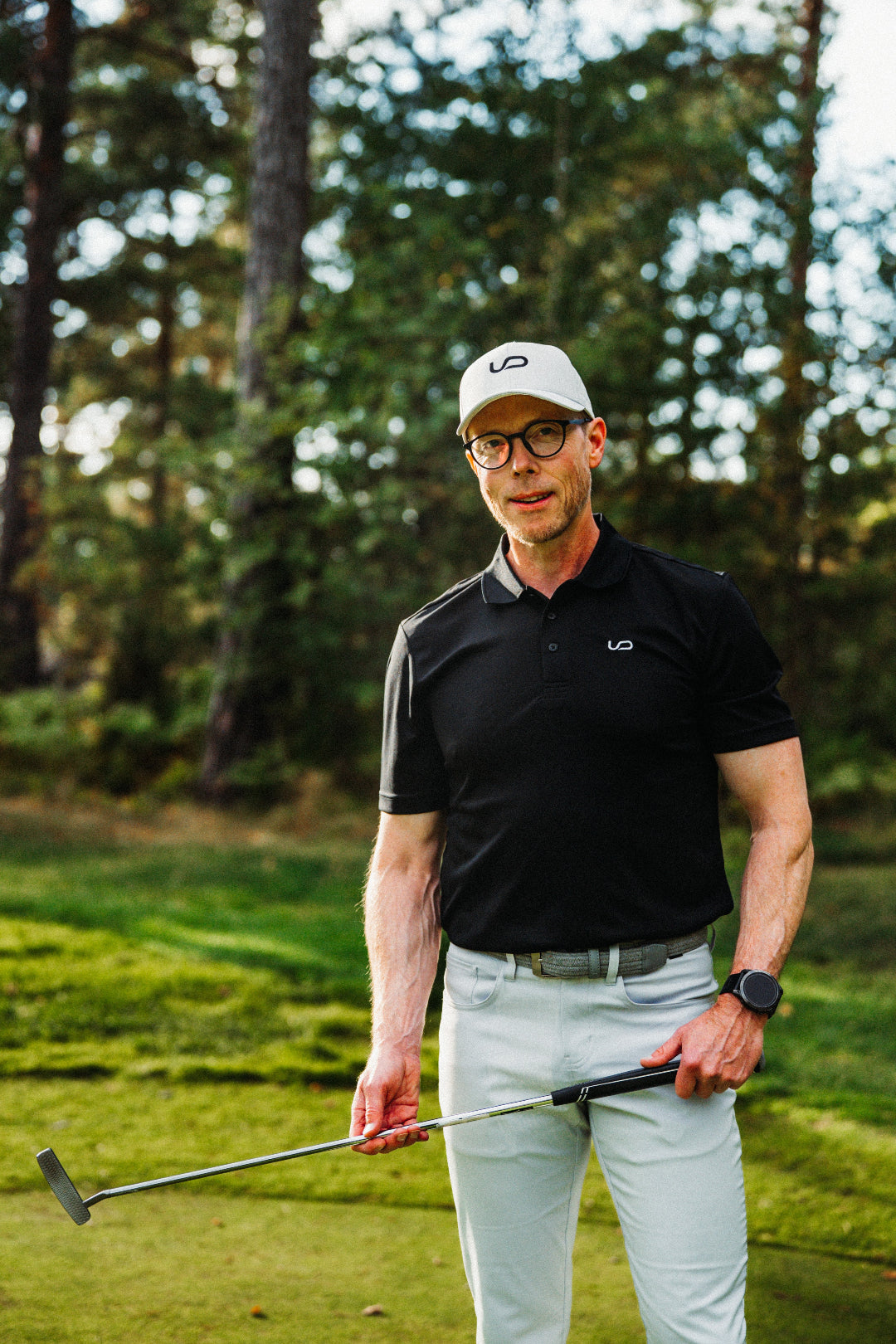 Underdog miesten musta golf paita