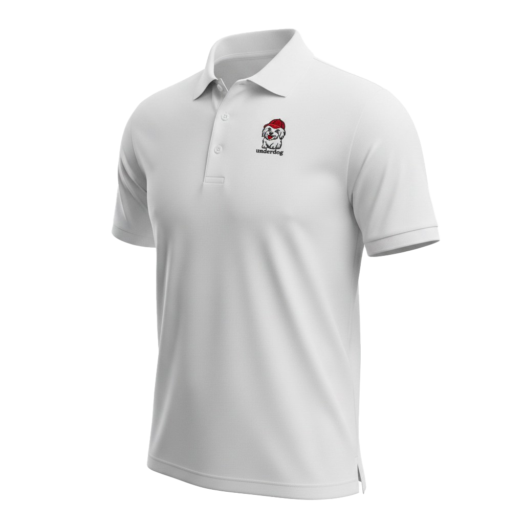 Underdog logo men's signature polo – Stormtech edition, white